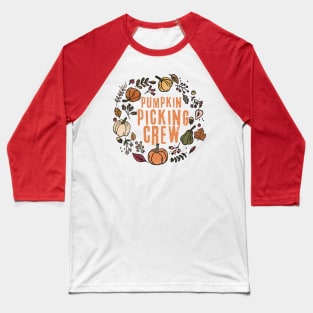Pumpkin Picking Crew Halloween Baseball T-Shirt